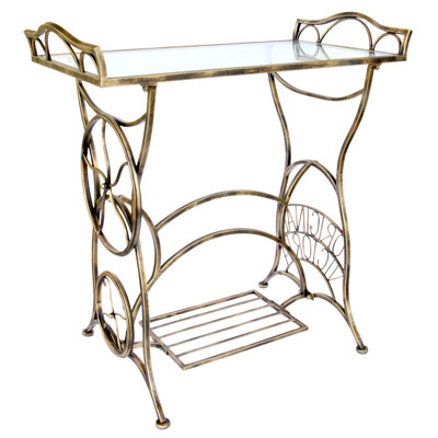 Glass Top End Table