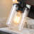 19'' 3-Light Rustic Farmhouse Vanity Light Wood Bathroom Wall Sconce Over Mirror with Glass Shades-655936945