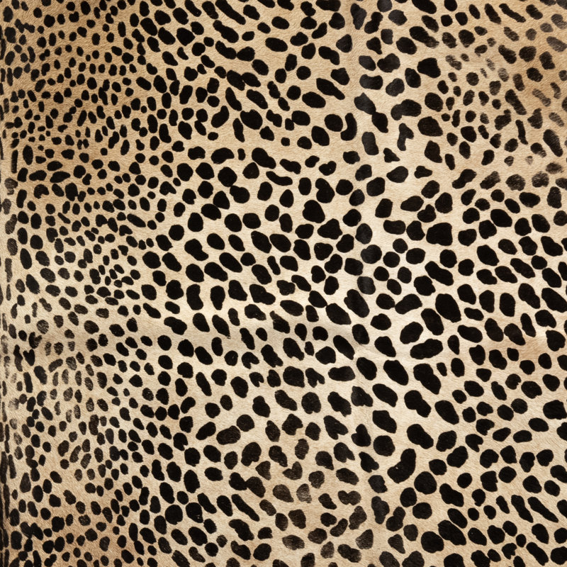 Leopard Cowhide Animal Print Area Rug