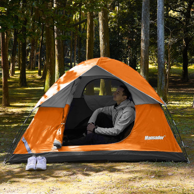2-4 Person Outdoor Lightweight Camping Tent For Festivals, Backyard