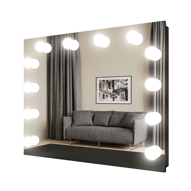 Mirror With Lighting Escado Elite Led, 65cm H x 80cm W x 10cm D
