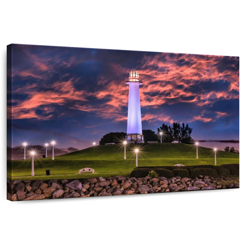 Aletra Long Beach Lighthouse, 8" H x 12" W