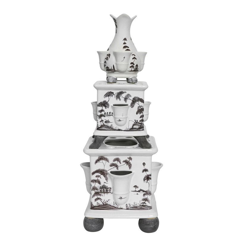Country Estate Tulipiere Tower Set/3pc - Flint Grey
