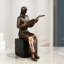 Reader Sculpture Bookend Figurines