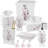 Creative Scents Vanda White Small Bathroom Trash Can