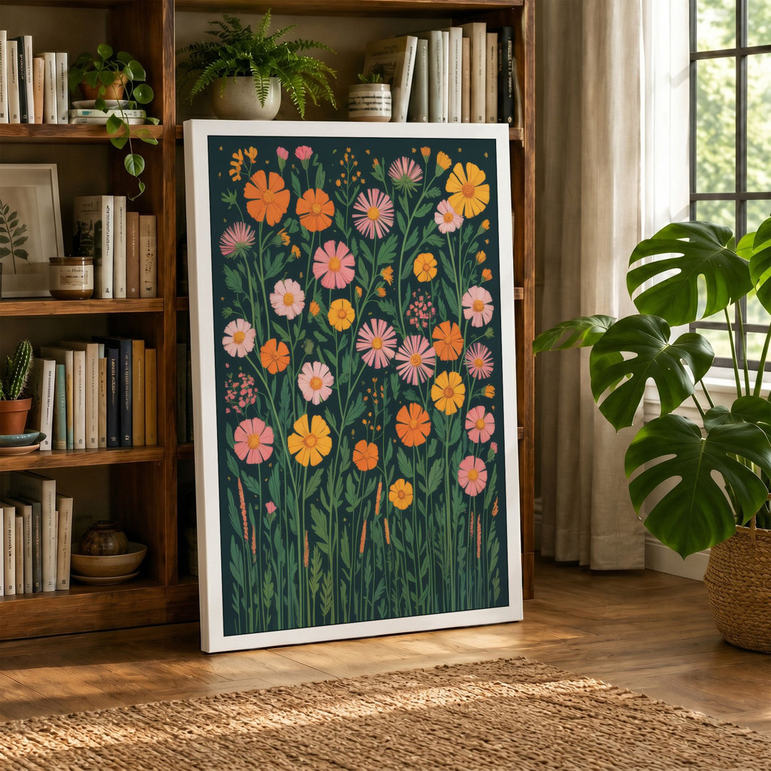 Meadow Blooms Botanical - Wrapped Canvas