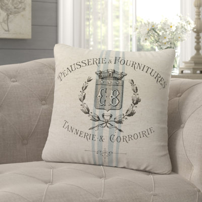  Vintage Grainsack Square Pillow Cover & Insert