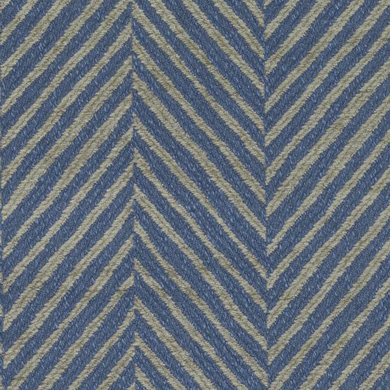 Dorsoduro Lombardy Chevron Fabric, Baltic