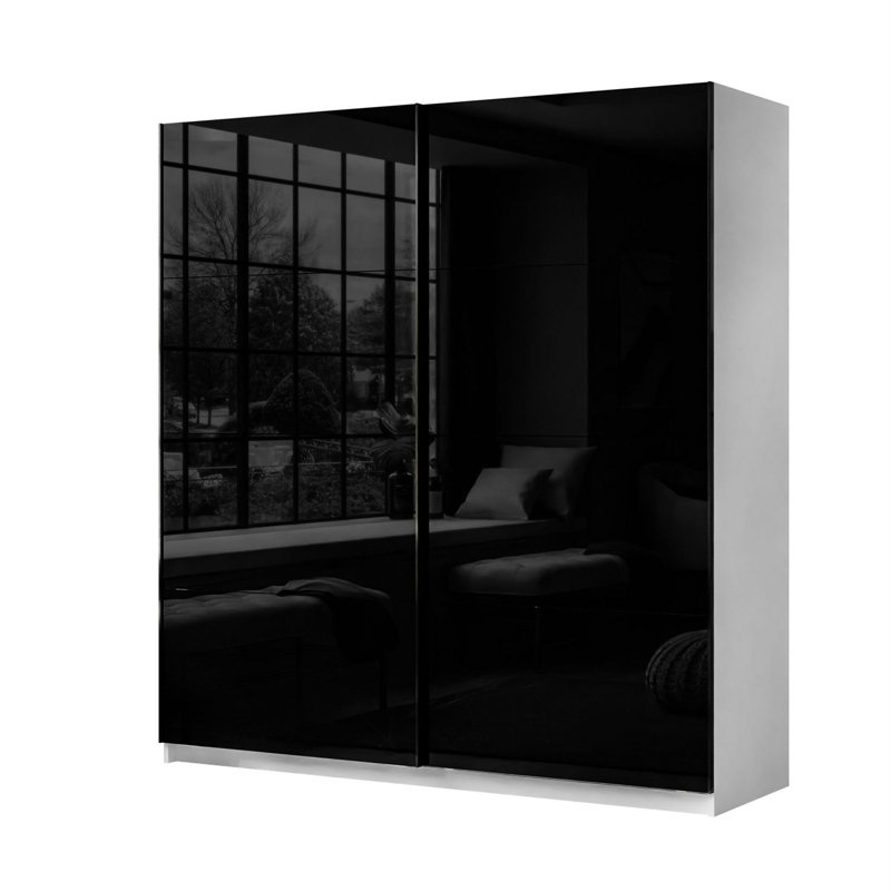 Laleh 2 Door Sliding Wardrobe, 215cm H x 194cm W x 62cm D