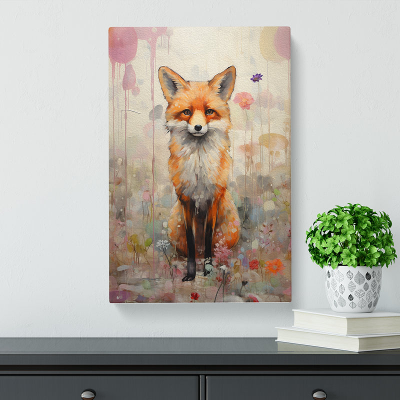 Fox Modern - Print, 76cm H x 50cm W x 3cm D