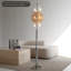 Lampe sur pied nordique moderne en verre 62,99 "H, lumière ambiante pour le salon et le hall d'exposition