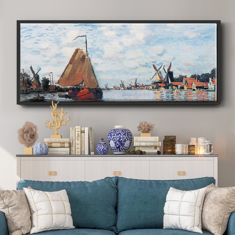 Zaan at Zaandam, 1871 01- Framed Canvas, 20" H x 50" W