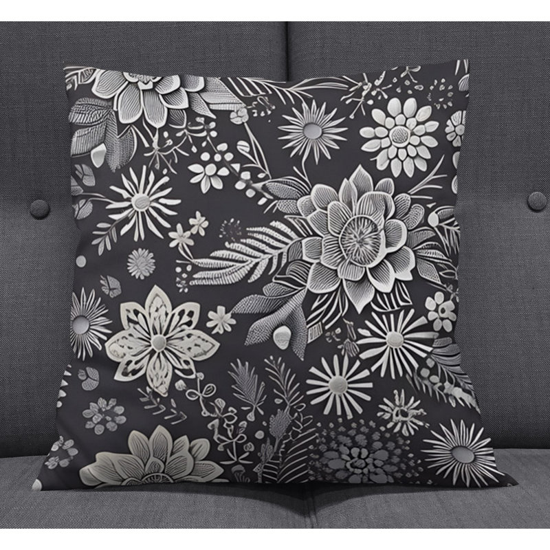 Throw Pillow, 16"H x 16"W, Pillow Cover Only - No Insert