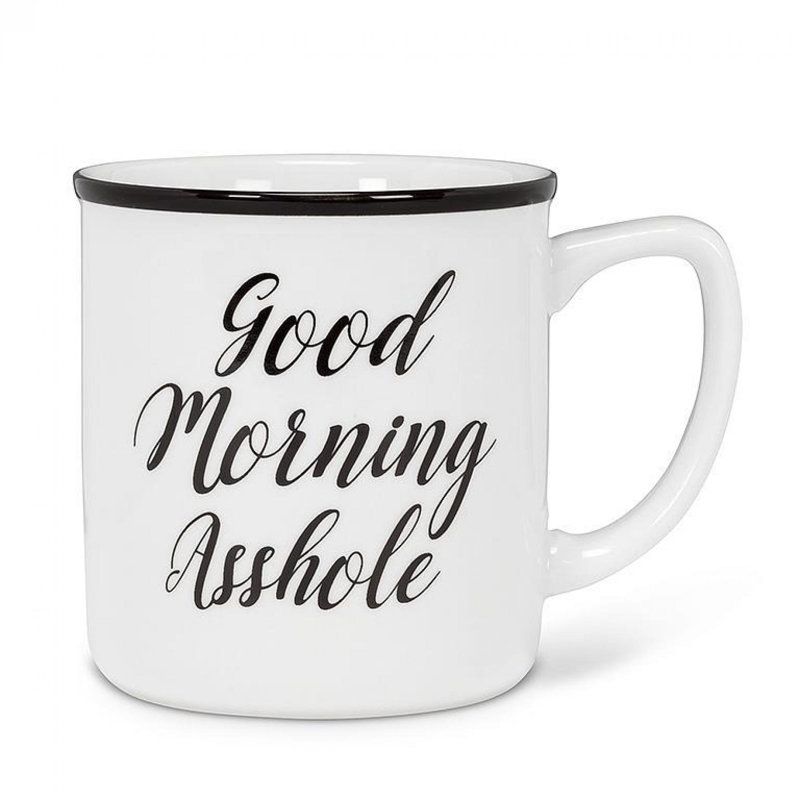 Good Morning A**Hole Text Mug