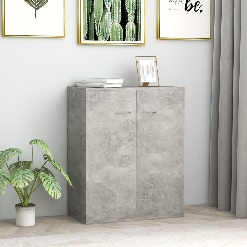 Aatish 60 Cm Wide Sideboard, Concrete Grey