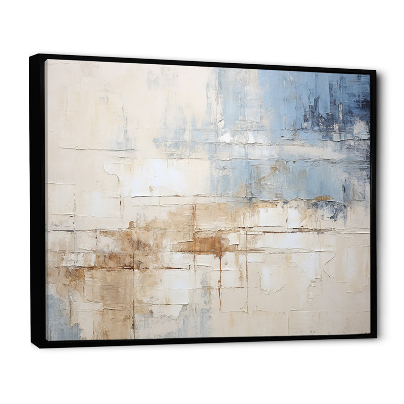 Plourde - Coastal Minimalisme, reproduction d'art sur toile encadrée, Cadre flottant noir, H 12 po x l 20 po x P 1 po