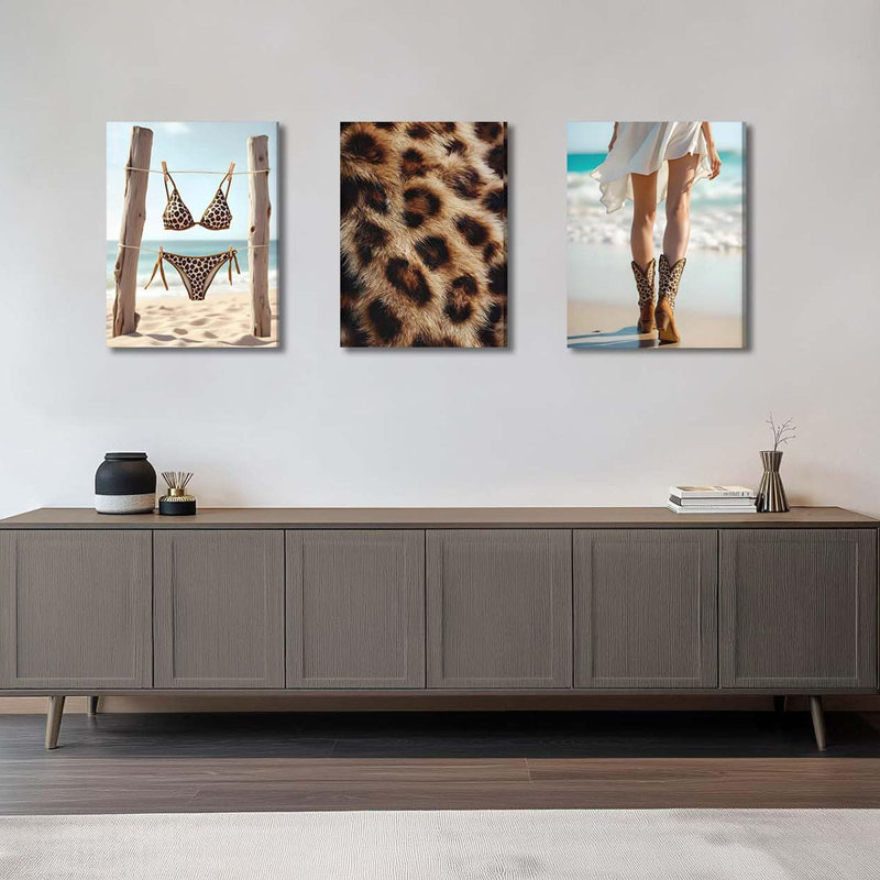 3 Piece Wrapped Canvas Wall Art, 40cm H x 30cm W