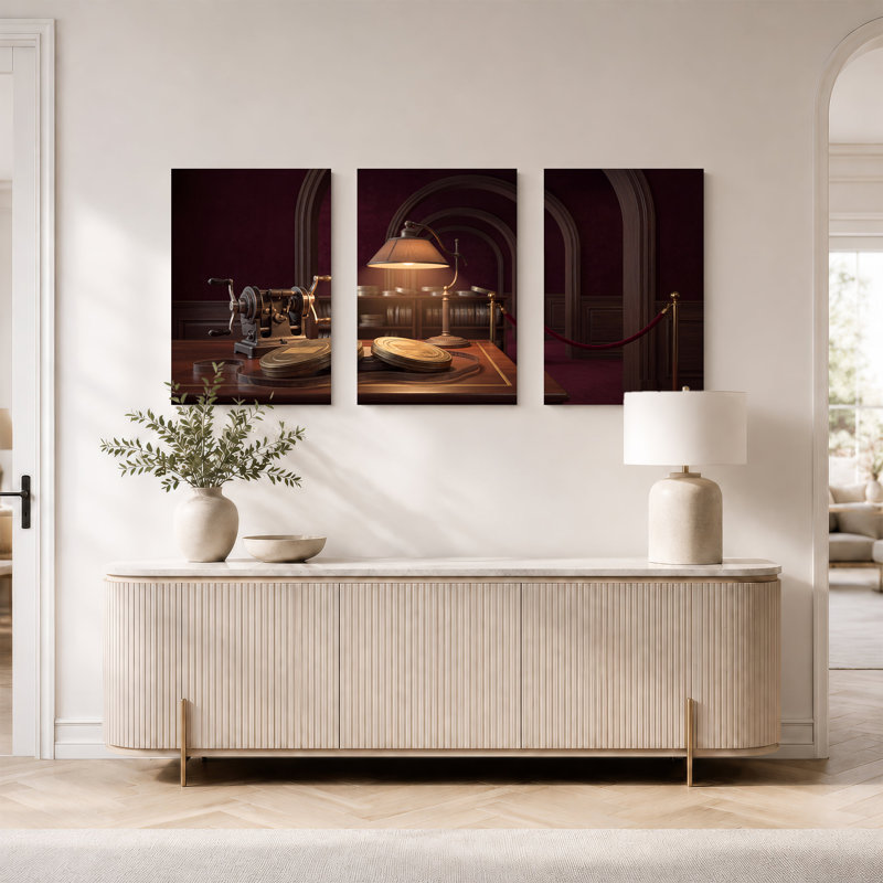 Ensemble de 3 impressions sur toile rétro, H 36 po x l 24 po x 3 pièces