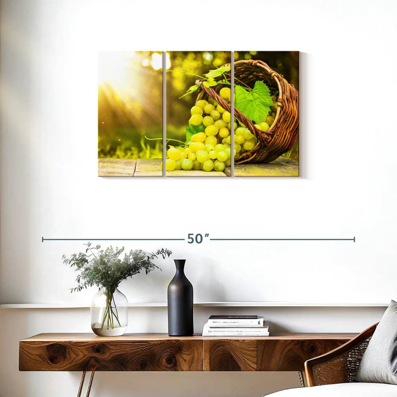 Yarlin Freshly Picked Grapes, 20" H x 33" W