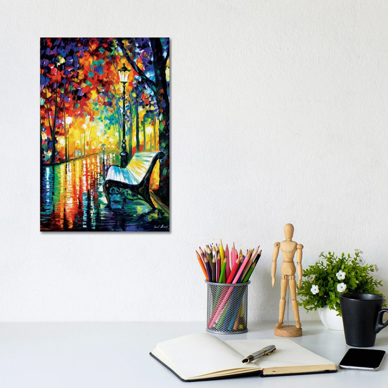 She Left... by Leonid Afremov - Painting on Canvas, Wrapped Canvas, 66.04 cm H x 45.72 cm W x 3.175 cm D