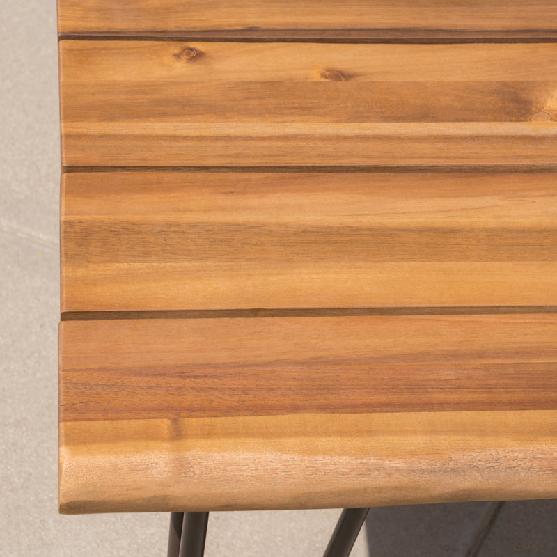 Table basse industrielle en bois et métal Zion, table basse industrielle et rustique