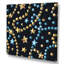 «Blue and Gold Christmas Tree Stars», reproduction d'art sur toile Glam-66806378-66806380