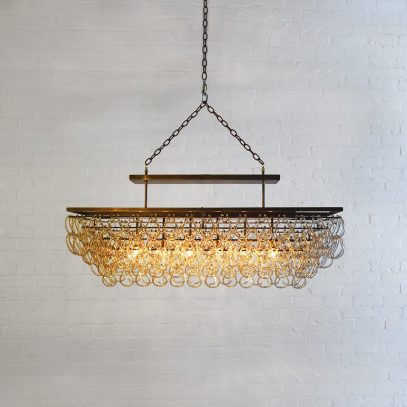 Tessa 6 - Light Pendant, Polished Nickel, Champagne