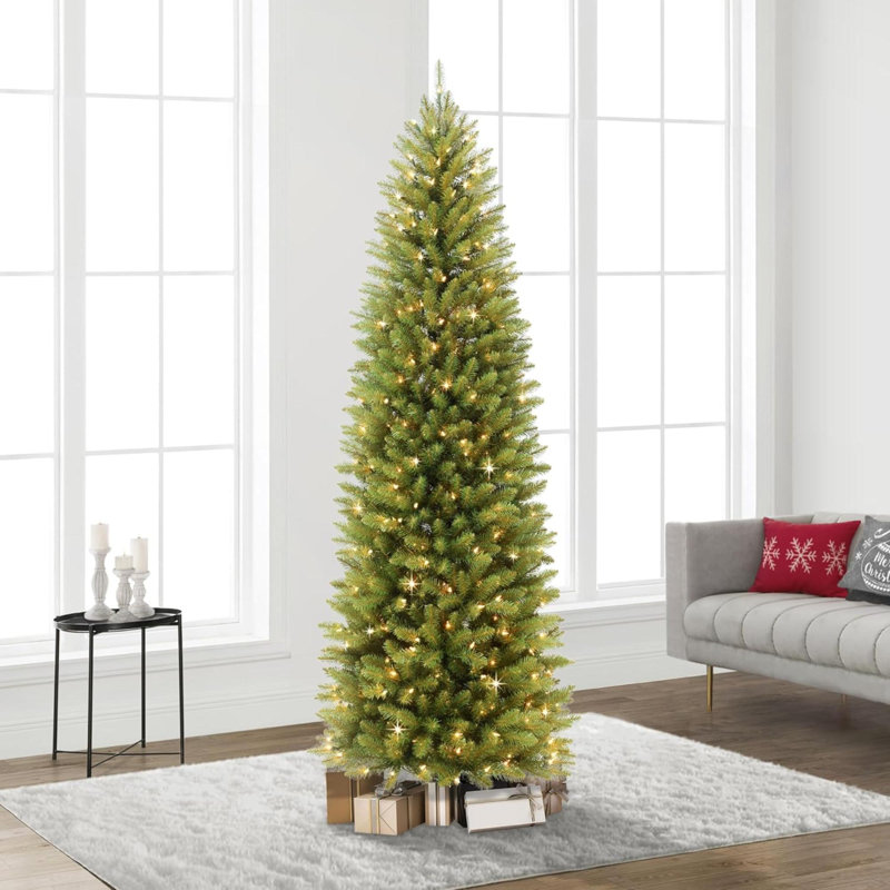 Sapin de Noël artificiel pré-éclairé avec 250 lumières claires homologuées UL, 6.5'