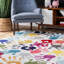 Tapis multicolore à motif graphique pour le salon, la chambre à coucher, la salle à manger et la cuisine Devante-20281340