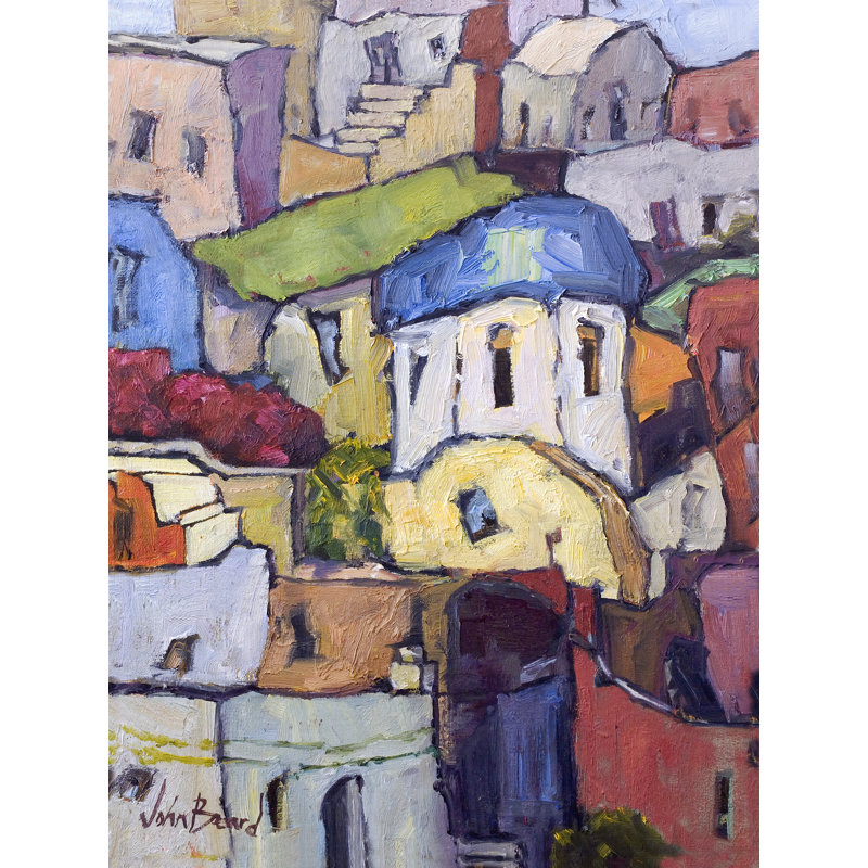 Santorini I By John Beard - Gallery Wrapped Canvas Print, 62'' H x 42'' W x 3" D, Wrapped Canvas