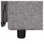 U_STYLE Canapé-lit gigogne en L avec rangement et ports USB, revêtement en polyester gris