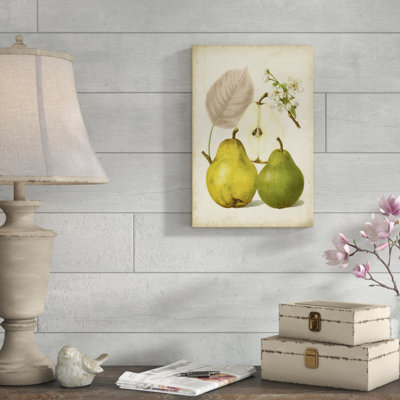 «Harvest Pears I», peinture sur toile