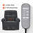 Dual Motor Power Recliner Lift Chair with Massage and Heat, Extended Footrest-1236468995