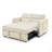 Loveseats Sofa Bed With Pull-Out Bed,Adjsutable Back And Two Arm Pocket