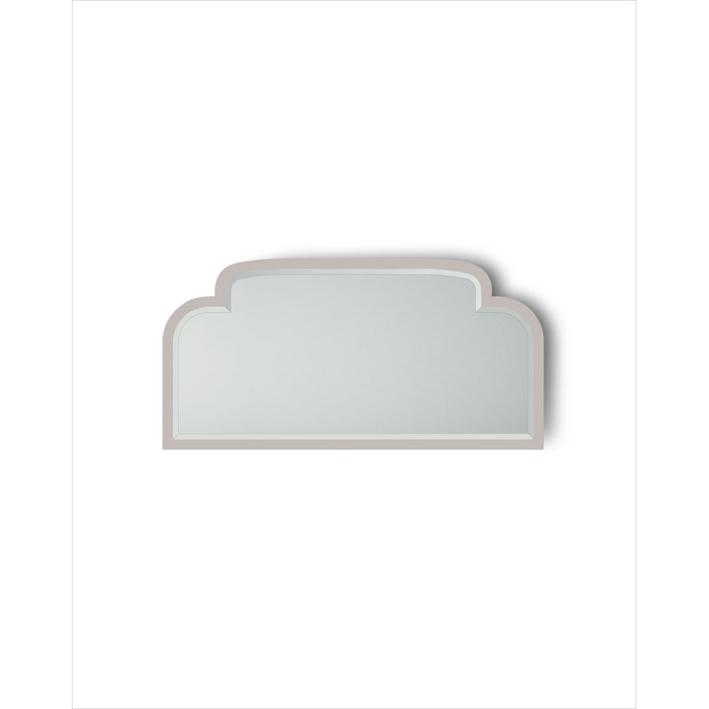 Music Flat Beveled Wall Mirror, Warm Gray, 31.5" x 63"