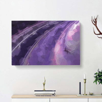 Out Of Town In Abstract - Wrapped Canvas Print