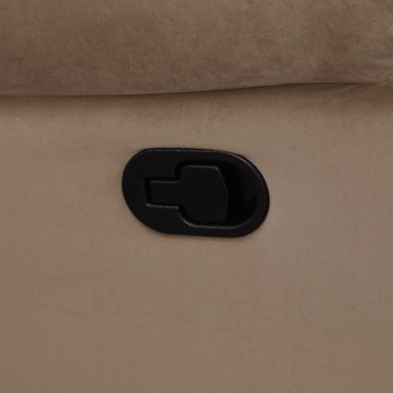 Causeuse inclinable en tissu de microfibre Global United