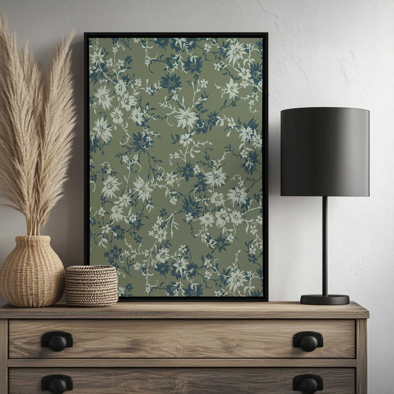 "Florada 3" par Garima Dhawan, impression sur toile, Noir, Cadre flottant, H 16 po x l 12 po