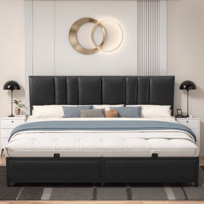 Lit à lattes rembourré Hedia