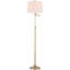 Nadia 163cm Metal and Marble Swing Arm Floor Lamp