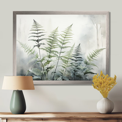 Ferns Silver Whispers II - fougères, impressions sur toile