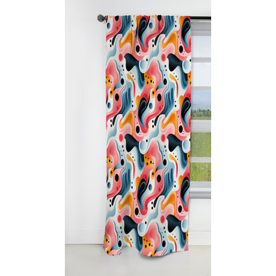 Aaron - Abstract Geometric Blackout Curtain - 1 Panels