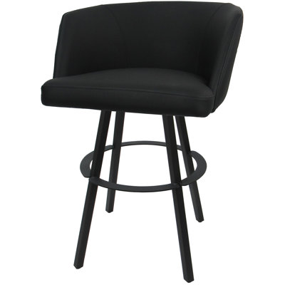 Tabouret de bar pivotant en métal Karimah