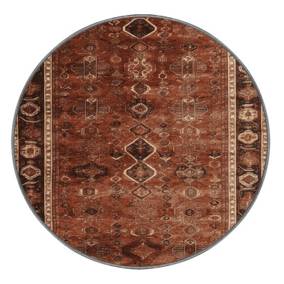 Tapis brun lavable à la machine