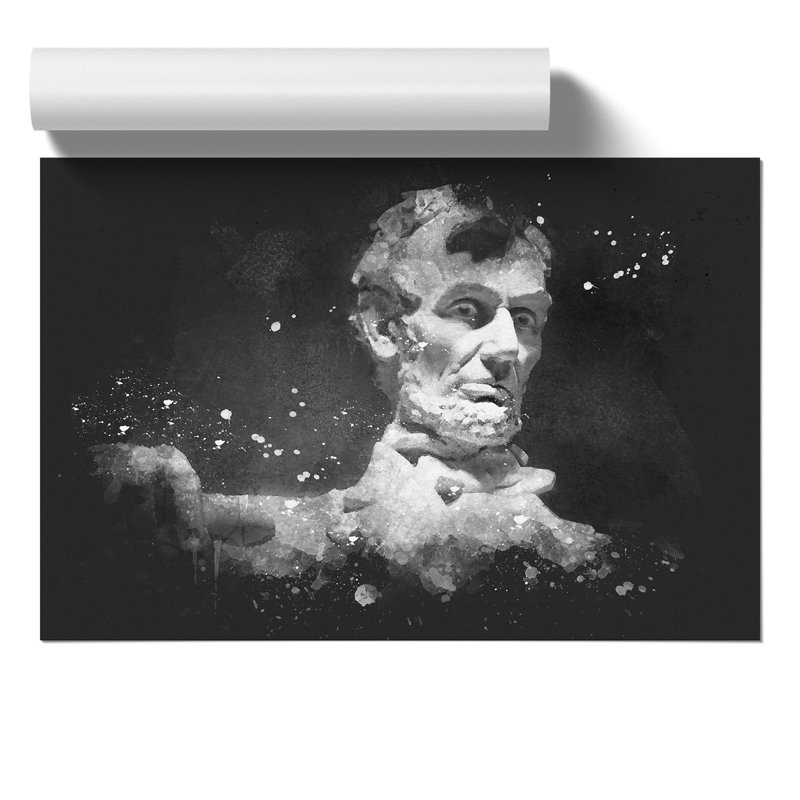 President Lincoln Memorial - Unframed Graphic Art, 59cm H x 84cm W x 0.1cm D