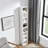 8-Tier Media Tower Rack, CD DVD Slim Storage Cabinet With Adjustable Shelves, Tall Narrow Bookcase Display Bookshelf For Home Office,Multi-Functional Double-Decker Bookcase-1923379049