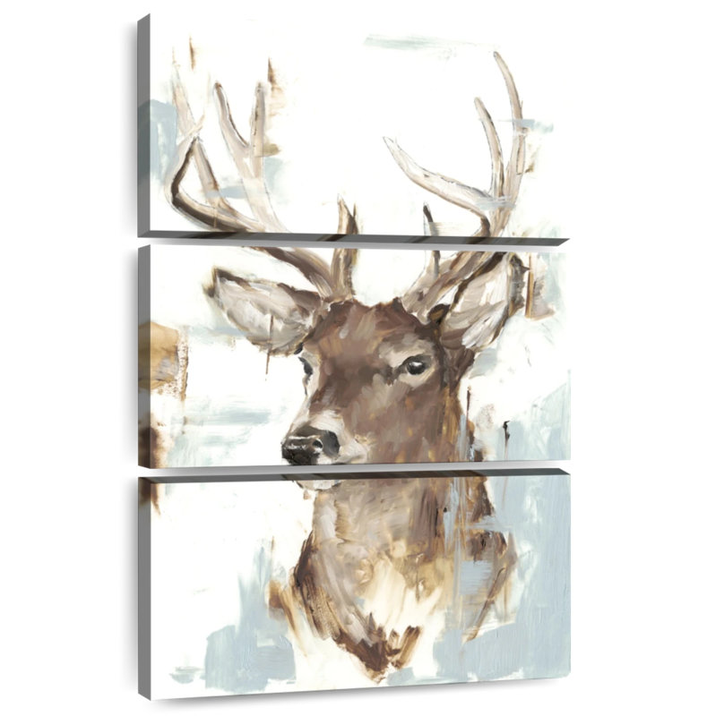 Brampt Modern Deer Mount II, 65" H x 42" W