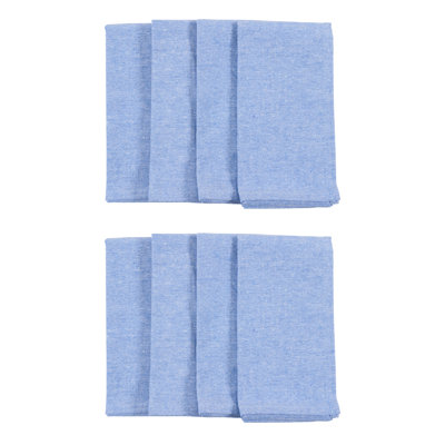 Ensemble de 8 serviettes de table Asberry Chambray