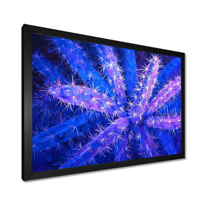 Cactus Spines Landscape II - Floral Cactus Wall Art Living Room