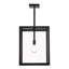 Luminaire suspendu carré 1 lumière